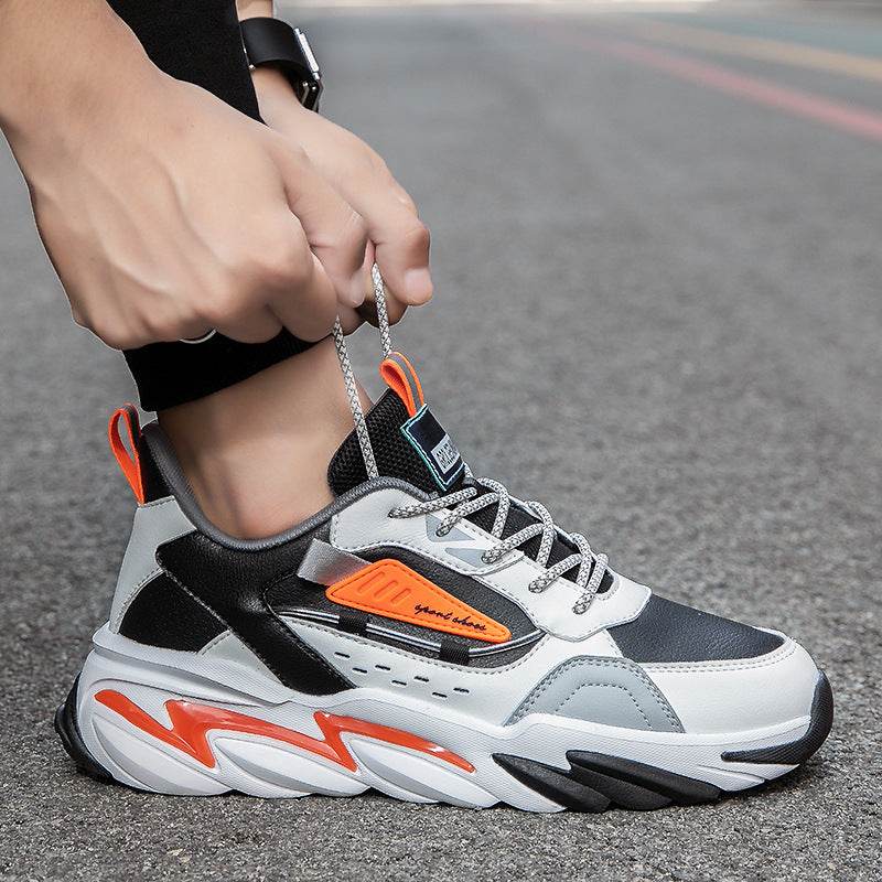 Men's Leather Surface Light And Versatile Sports Casual Shoes - MYLUXURY LANE ENTERPRISE