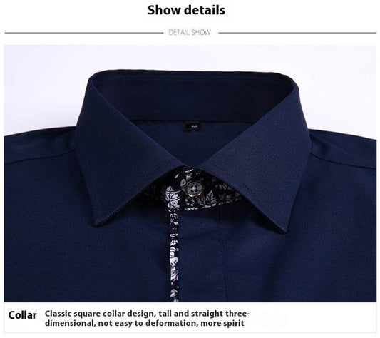 Men's New Slim Print Plus Size Shirt - MYLUXURY LANE ENTERPRISE