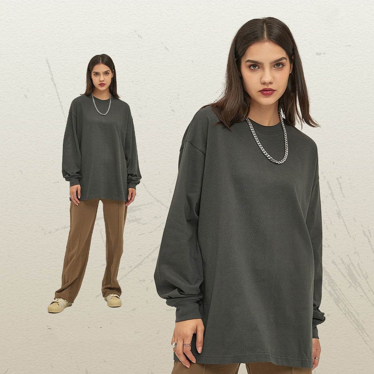 Loose Long-sleeved T-shirt Top - MYLUXURY LANE ENTERPRISE