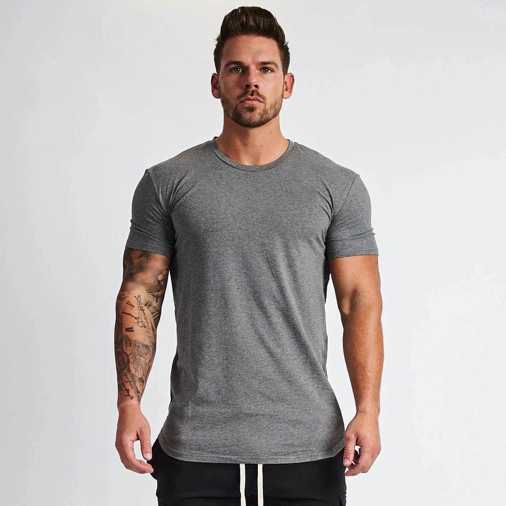 Men's Sports And Leisure Solid Color Light Board Short Sleeved - MYLUXURY LANE ENTERPRISE