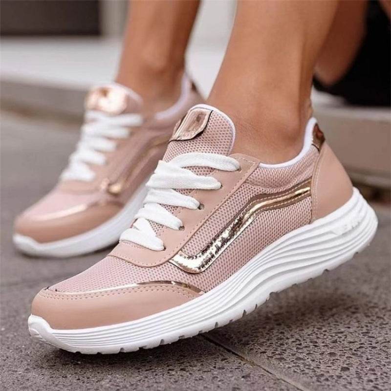 Lace-up Sports Style Low-top Shoes Women - MYLUXURY LANE ENTERPRISE
