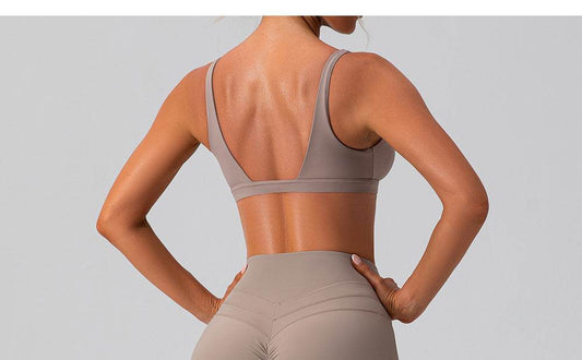 Nude Feel Yoga Bra Shockproof Tight Sports Vest - MYLUXURY LANE ENTERPRISE