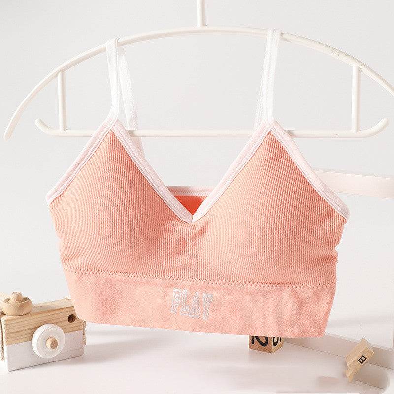 Beauty Back Thread No Steel Ring Bra Base Girl Underwear Student Vest - MYLUXURY LANE ENTERPRISE