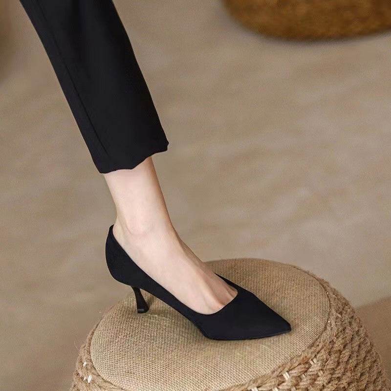 New Women's Shoes Workplace Work Shoes Black High Heels - MYLUXURY LANE ENTERPRISE
