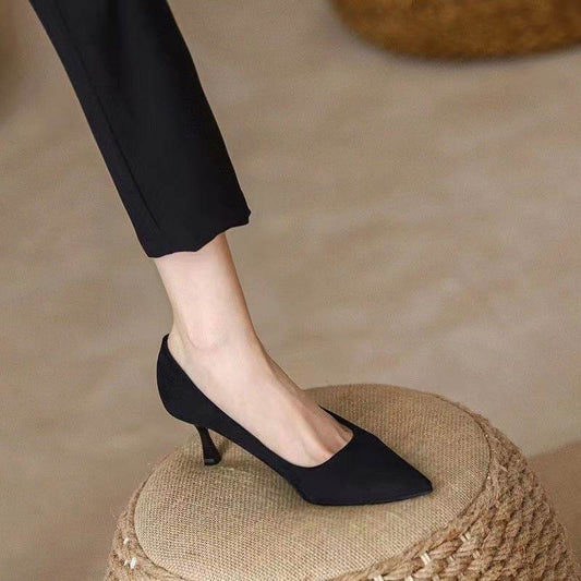 New Women's Shoes Workplace Work Shoes Black High Heels - MYLUXURY LANE ENTERPRISE