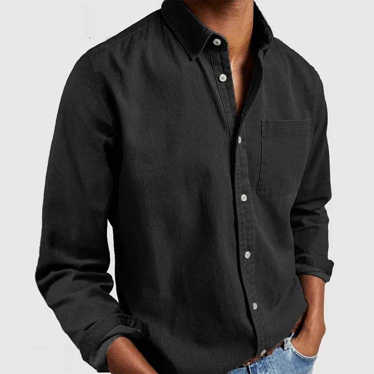 2024 Men's Shirt New Long Sleeve Lapel - MYLUXURY LANE ENTERPRISE