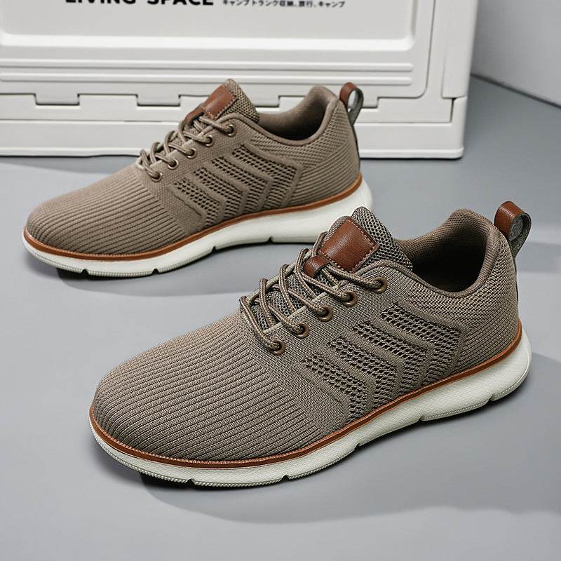 Fashion Lace-up Mesh Sneakers Casual Flying Woven Walking Sports Shoes For Men - MYLUXURY LANE ENTERPRISE