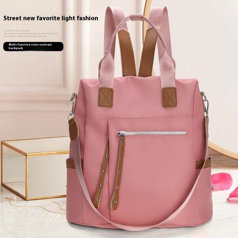 Large Capacity Backpack Oxford Cloth Waterproof Student Travel Bag - MYLUXURY LANE ENTERPRISE