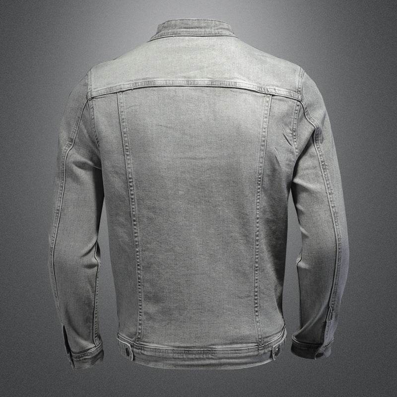 High Quality Stretch Zipper Denim Jacket Men - MYLUXURY LANE ENTERPRISE