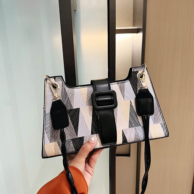 New Popular Contrast Color PU Bag Female Summer Casual - MYLUXURY LANE ENTERPRISE