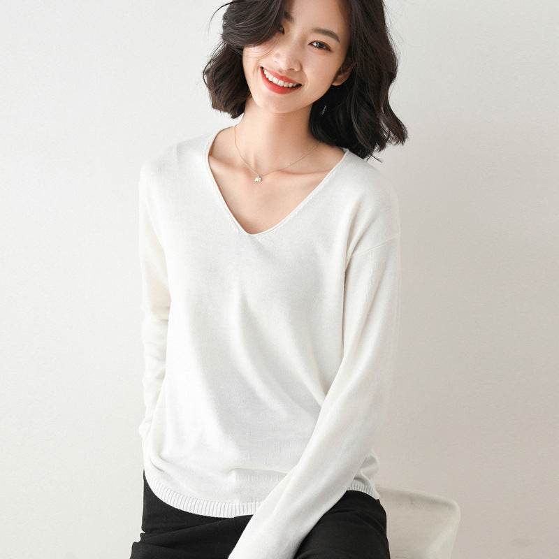 Korean Style Loose Inner Sweater Women All-match Bottoming Shirt - MYLUXURY LANE ENTERPRISE