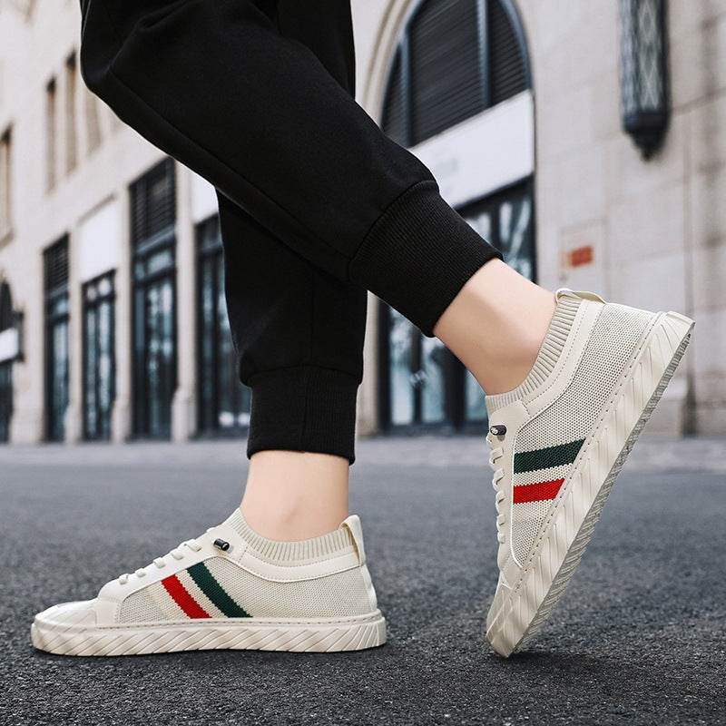Flyknit Men's Shoes Breathable Casual Versatile Sneakers - MYLUXURY LANE ENTERPRISE
