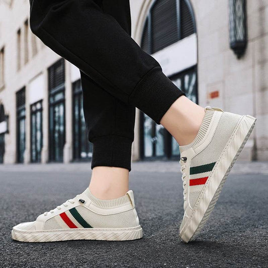 Flyknit Men's Shoes Breathable Casual Versatile Sneakers - MYLUXURY LANE ENTERPRISE