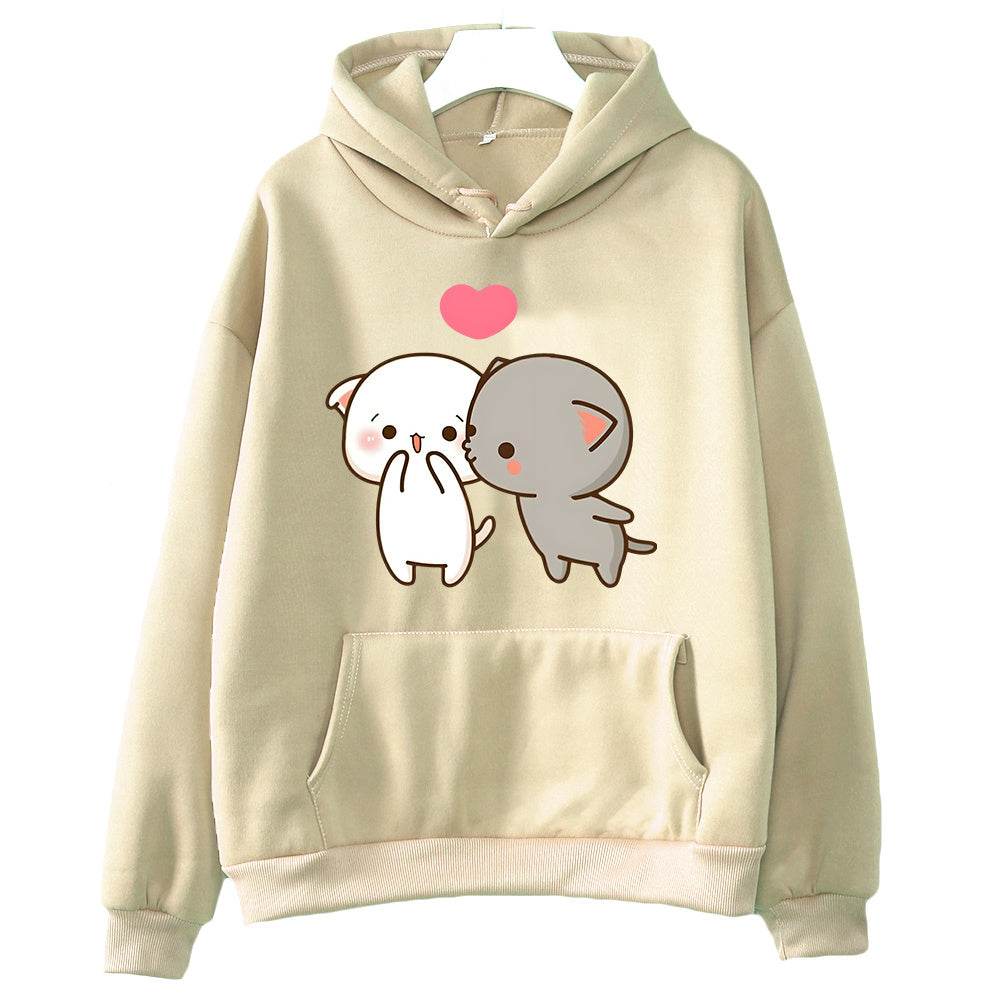 New Printed Pocket Drawstring Hoodie - MYLUXURY LANE ENTERPRISE