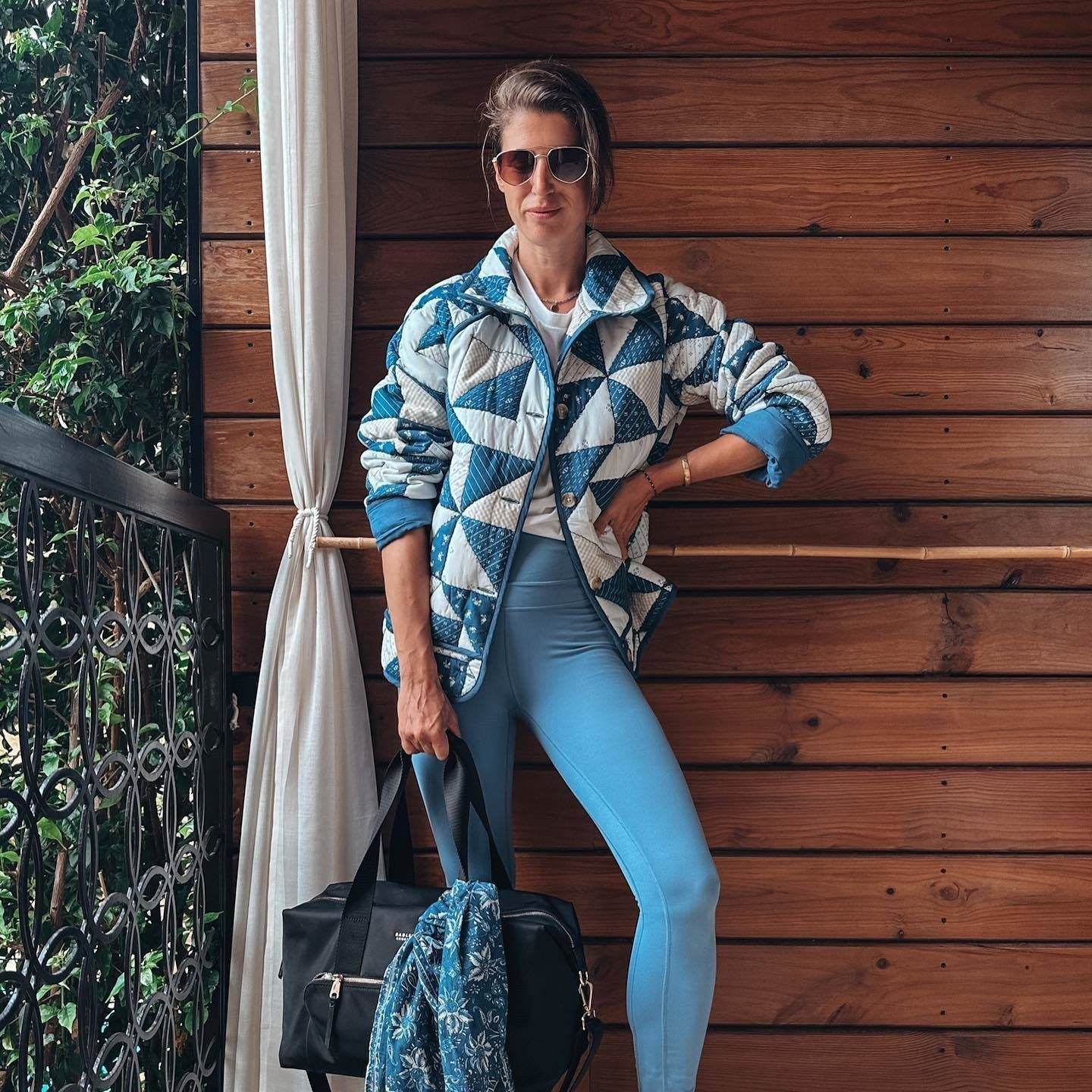 Loose Diamond Print Cotton Jacket - MYLUXURY LANE ENTERPRISE
