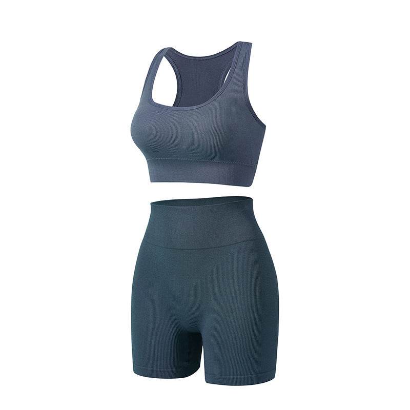 Women's Wireless Sports Yoga Bra And Shorts Suit - MYLUXURY LANE ENTERPRISE