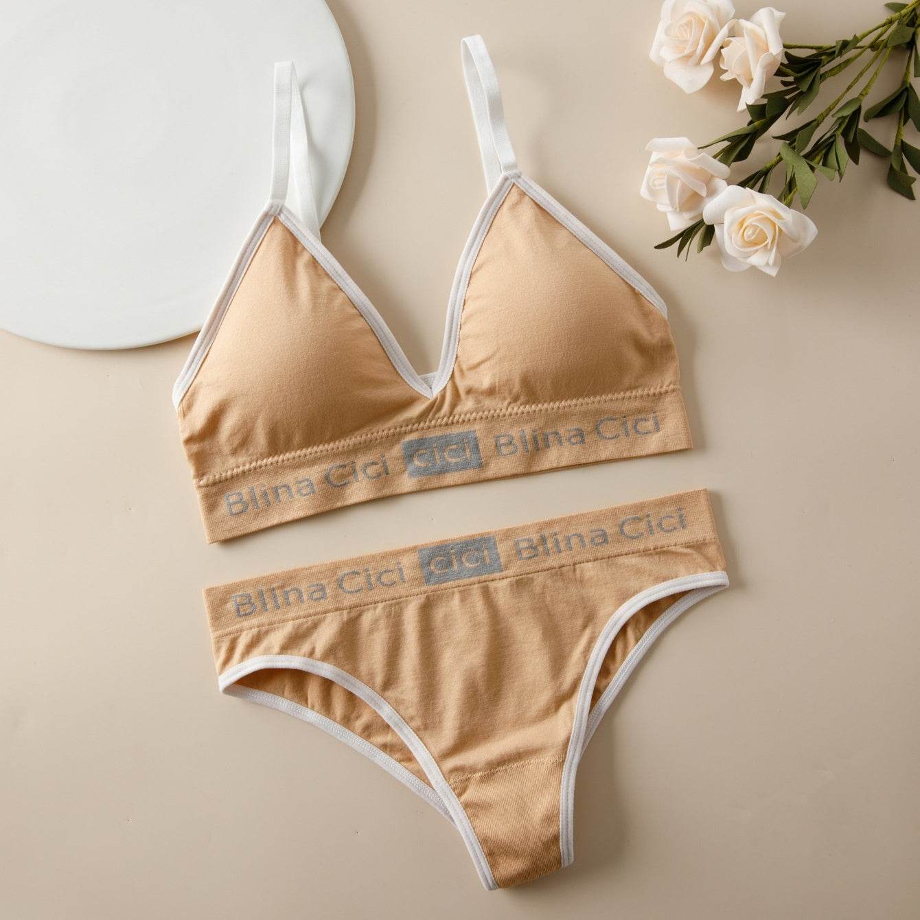 Female Letter Three-point Split Swimsuit - MYLUXURY LANE ENTERPRISE