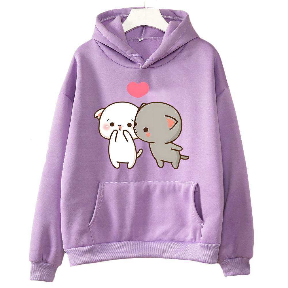 New Printed Pocket Drawstring Hoodie - MYLUXURY LANE ENTERPRISE