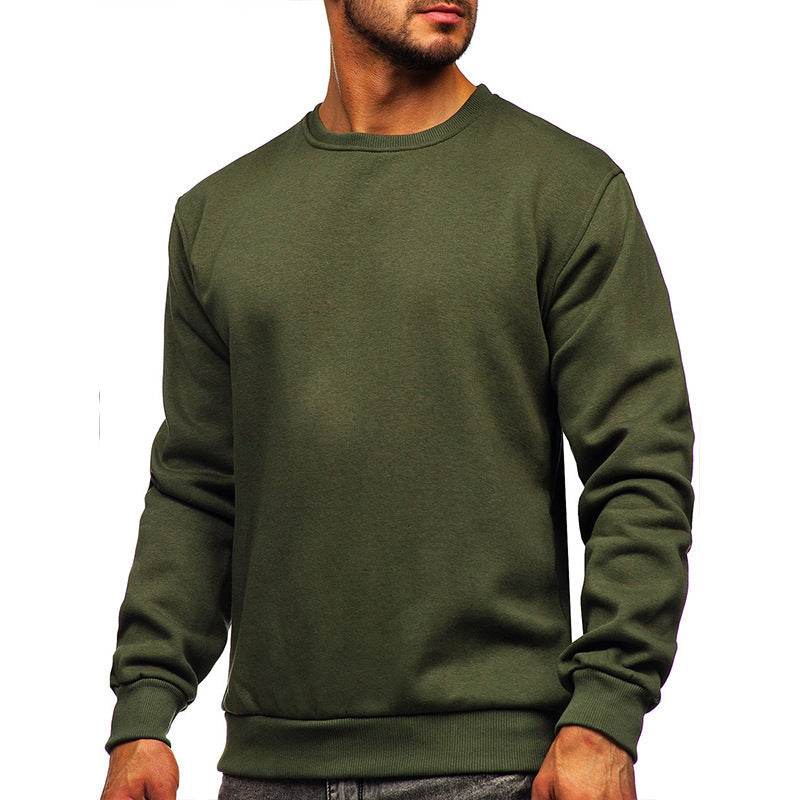 European American Hoodie With Round Neck In Solid Color - MYLUXURY LANE ENTERPRISE