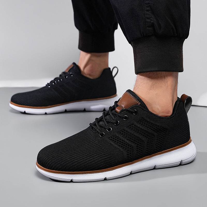 Fashion Lace-up Mesh Sneakers Casual Flying Woven Walking Sports Shoes For Men - MYLUXURY LANE ENTERPRISE