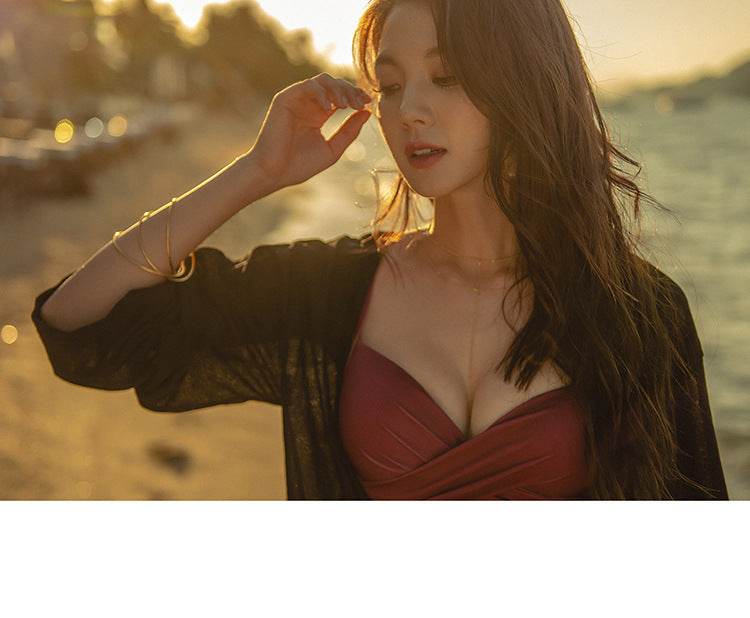Gathering split hot spring bikini - MYLUXURY LANE ENTERPRISE