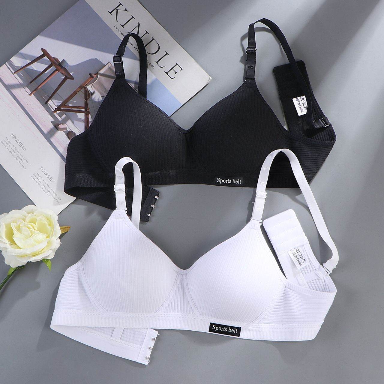 Pure Cotton Girl Comfortable Seamless Underwear Without Steel Ring - MYLUXURY LANE ENTERPRISE