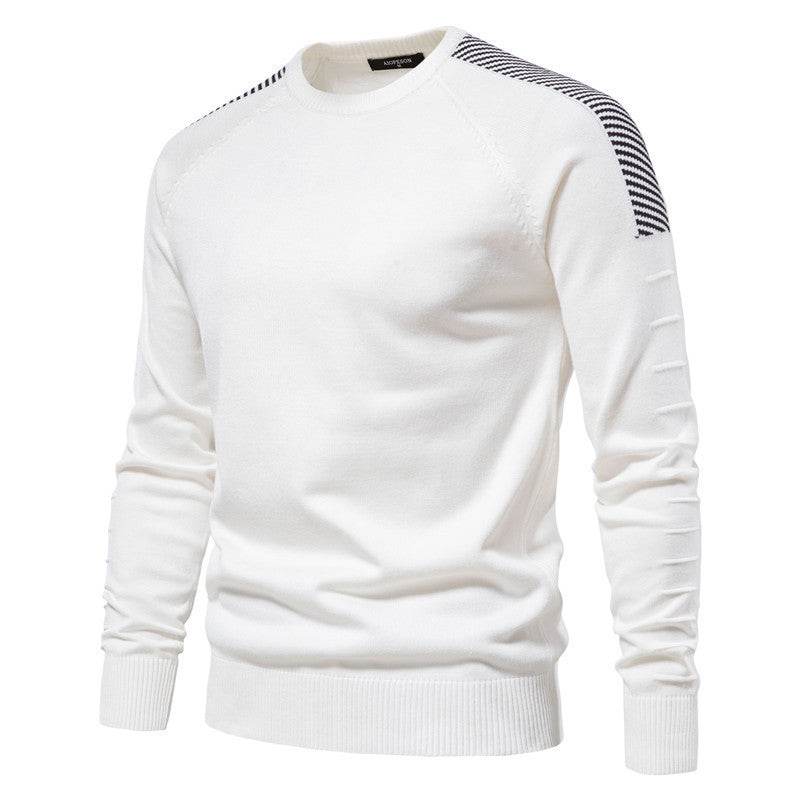 Men Casual Crew Neck Plus Size Sweater - MYLUXURY LANE ENTERPRISE
