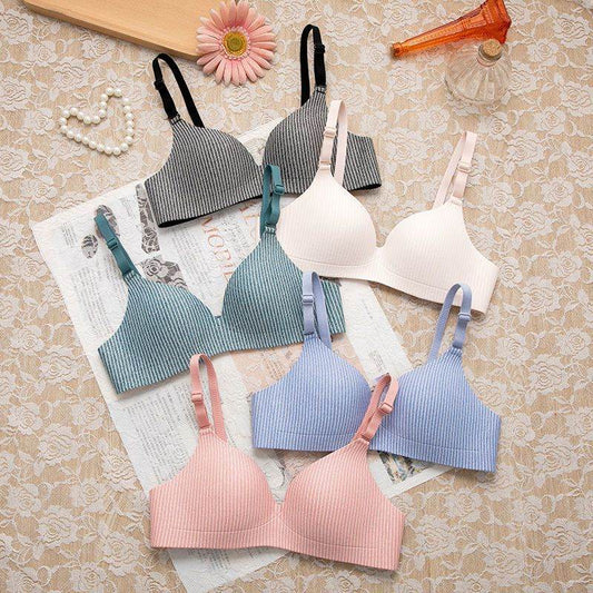Non-wired Bra One-piece Seamless Gather Small Bra - MYLUXURY LANE ENTERPRISE