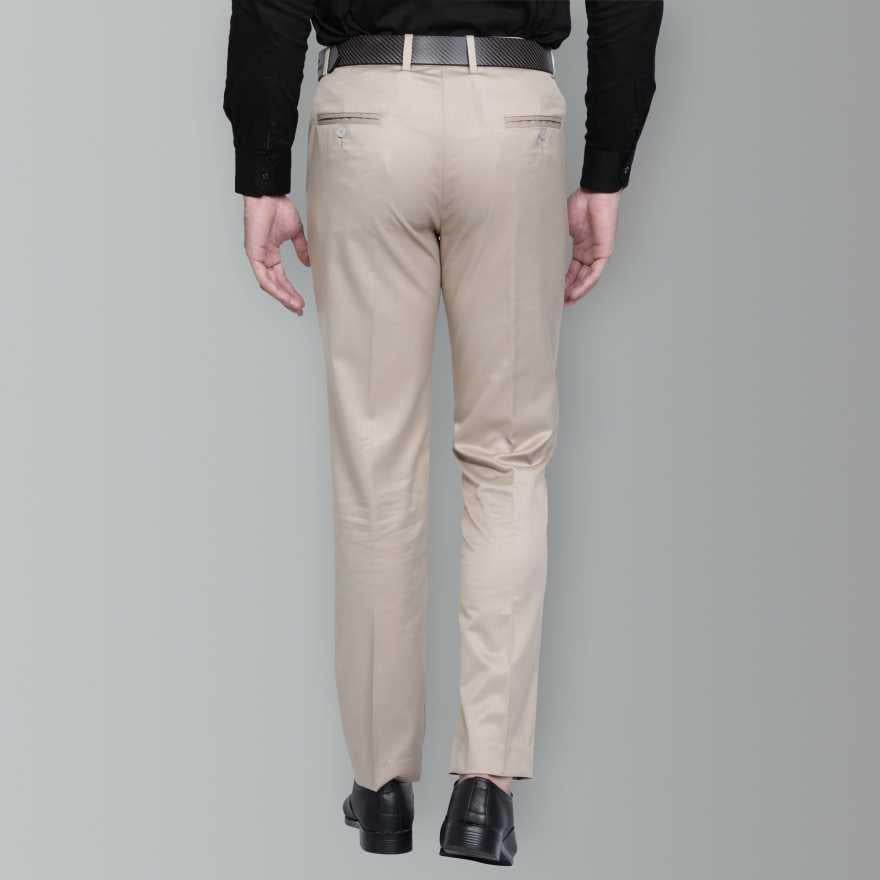 Lycra Blend Solid Regular Fit Mens Casual Trousers - MYLUXURY LANE ENTERPRISE