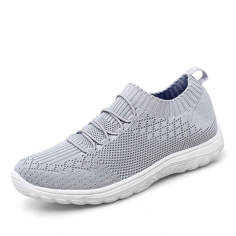 Ladies Flying Woven Mesh Shoes Plus Size Casual Sneakers - MYLUXURY LANE ENTERPRISE