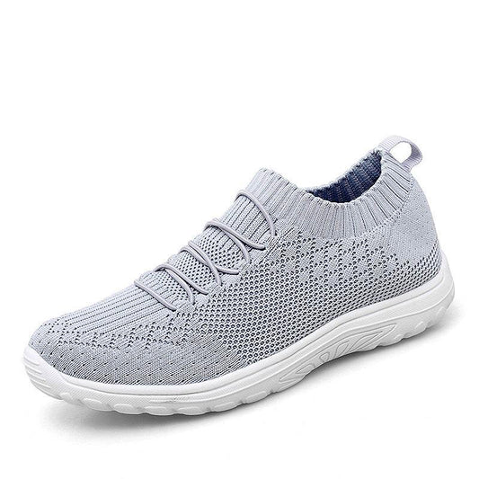 Ladies Flying Woven Mesh Shoes Plus Size Casual Sneakers - MYLUXURY LANE ENTERPRISE