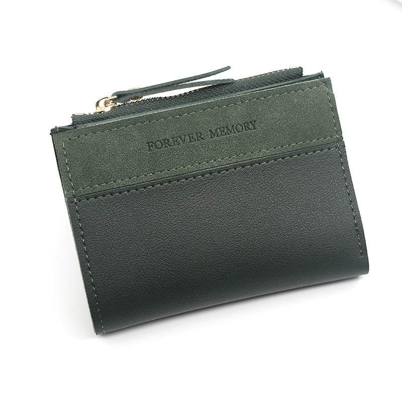 Simple And Fashionable Mosaic Frosted Short Women's Purse - MYLUXURY LANE ENTERPRISE