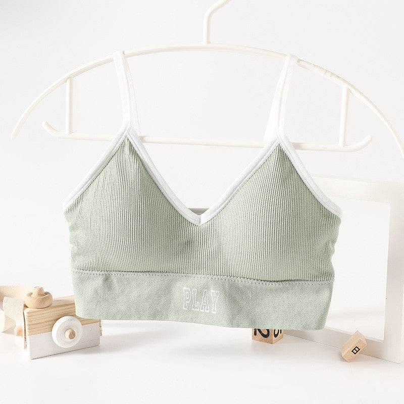 Beauty Back Thread No Steel Ring Bra Base Girl Underwear Student Vest - MYLUXURY LANE ENTERPRISE