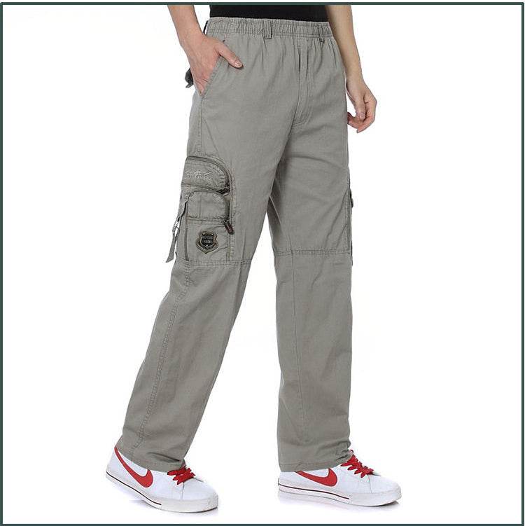 New Cotton Men's Middle-aged Trousers Loose - MYLUXURY LANE ENTERPRISE