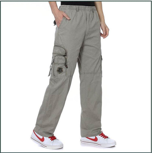 New Cotton Men's Middle-aged Trousers Loose - MYLUXURY LANE ENTERPRISE