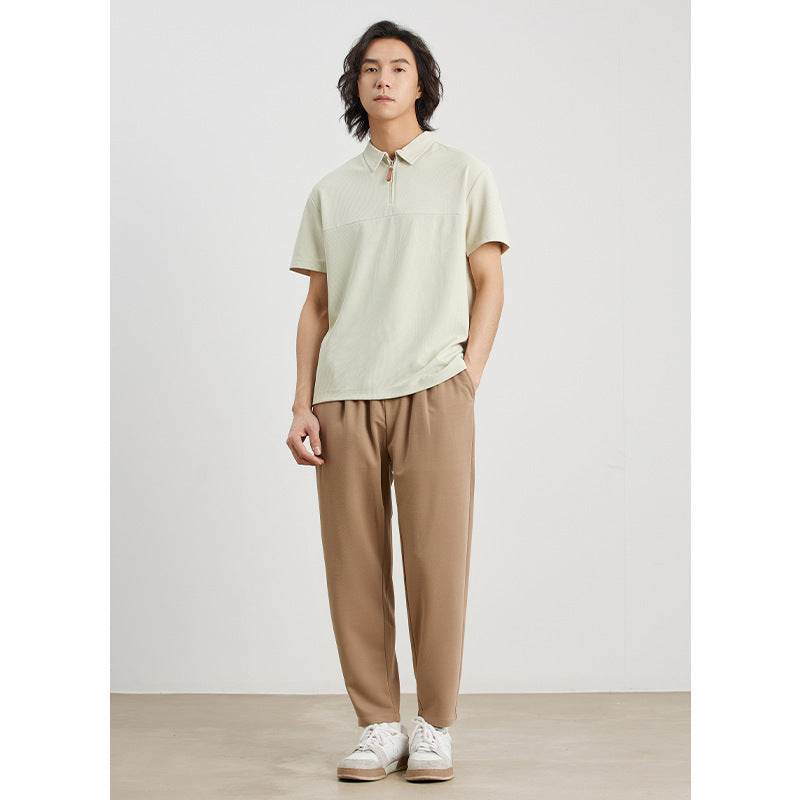Mesh Waffle Lapel Polo Shirt T-shirt - MYLUXURY LANE ENTERPRISE