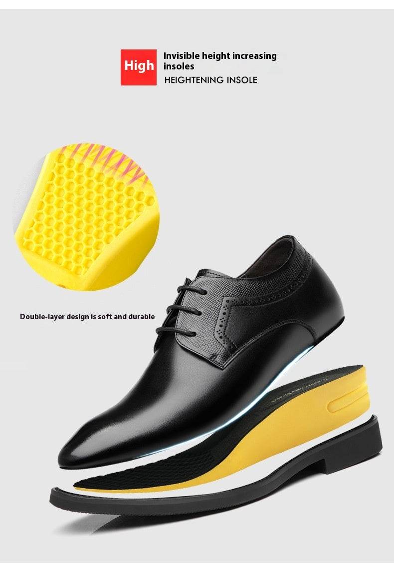 Business Formal Wear Leather Shoes Men's Pointed Casual Shoes - MYLUXURY LANE ENTERPRISE
