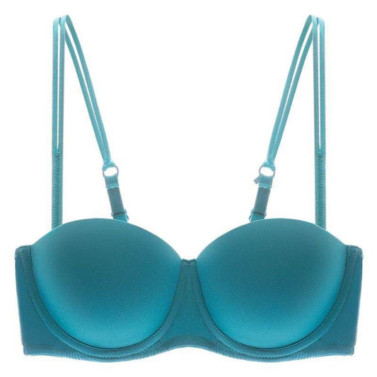 Seamless Underwear Women's Small Chest Push Up Strapless Bra Demi Cup - MYLUXURY LANE ENTERPRISE