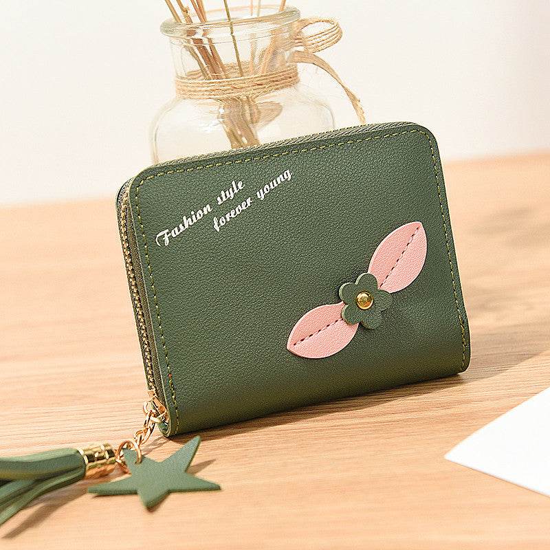 Women's Simple Flower Zipper Purse - MYLUXURY LANE ENTERPRISE