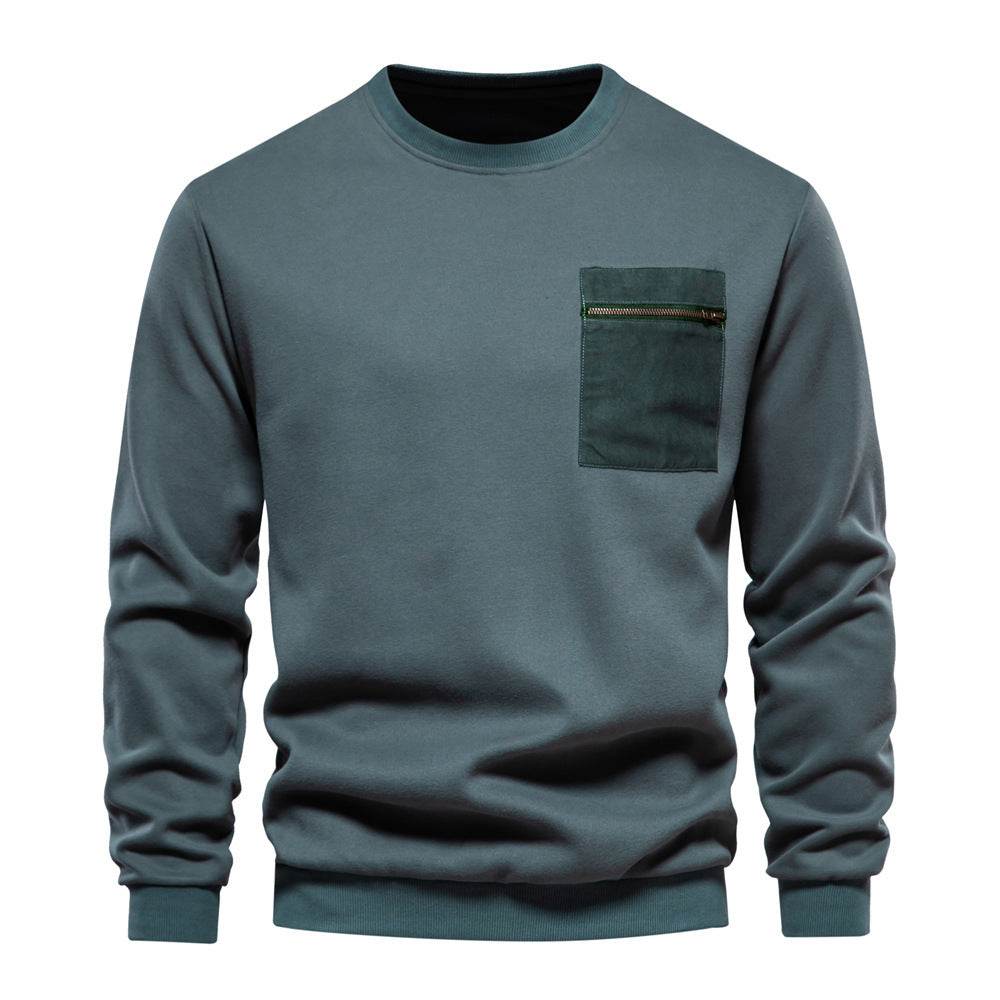 Loose-fitting Casual Round-neck Pullover Men's Sweater - MYLUXURY LANE ENTERPRISE