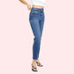 Women's High Rise Classic Slim Straight Denim Jeans - MYLUXURY LANE ENTERPRISE