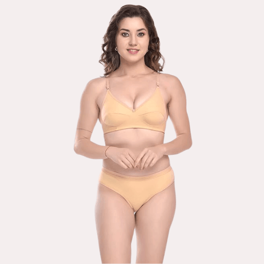 Everyday Elegance Cotton Bra Panty Set - MYLUXURY LANE ENTERPRISE