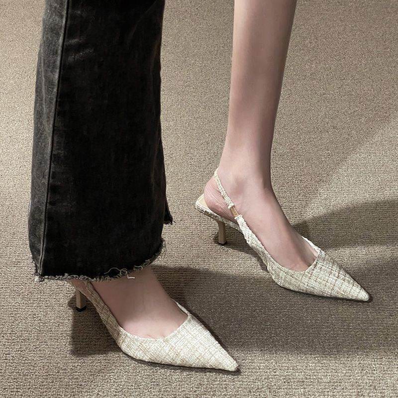 Stiletto Pointed High Heel Sandals Fairy Style French Style Temperament - MYLUXURY LANE ENTERPRISE