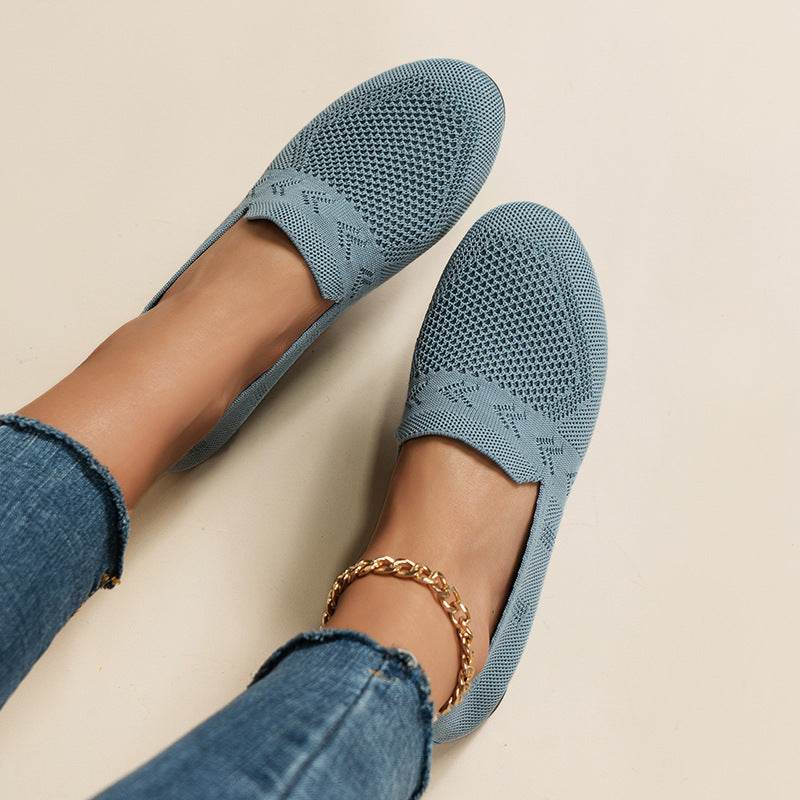 Women's Plus Size Round Toe Flat Bottom Casual Shoes - MYLUXURY LANE ENTERPRISE