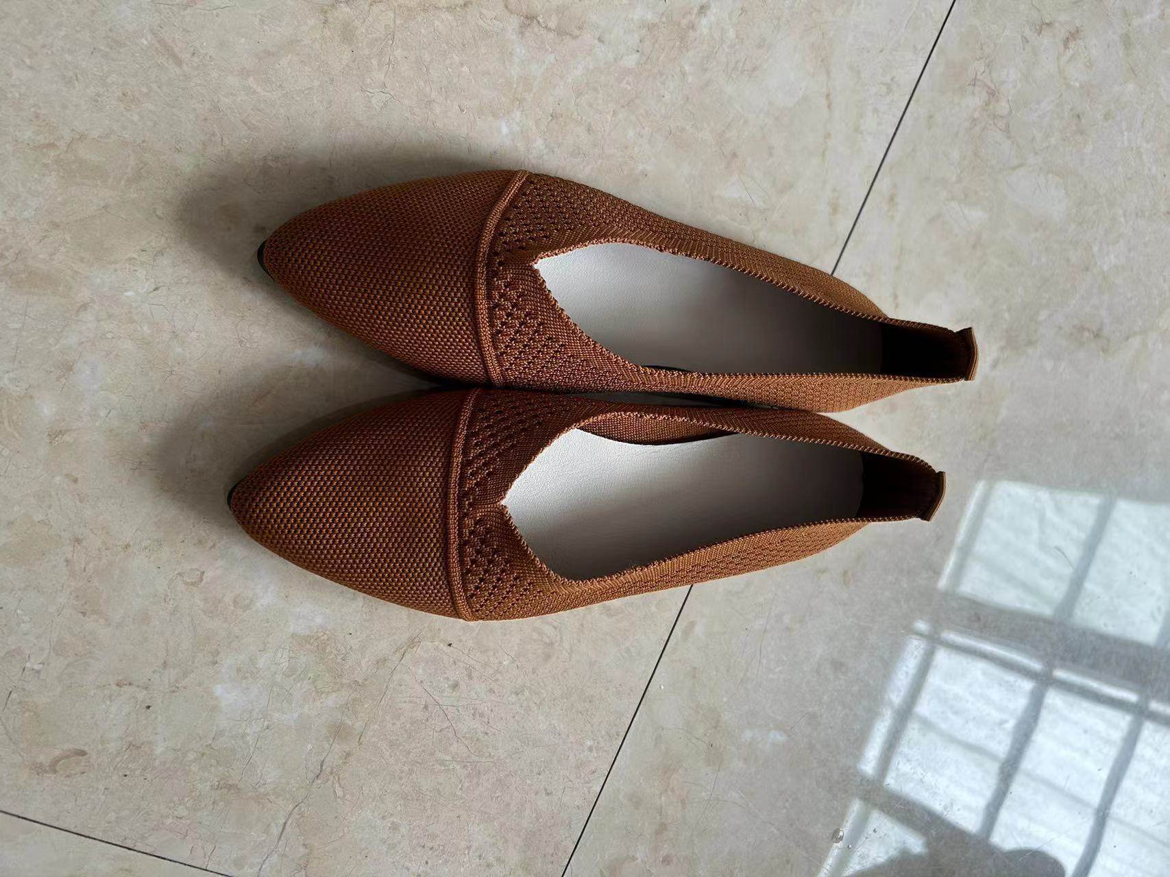 Plus Size Solid Color Pointed Flat Soft Sole Thin Shoes - MYLUXURY LANE ENTERPRISE