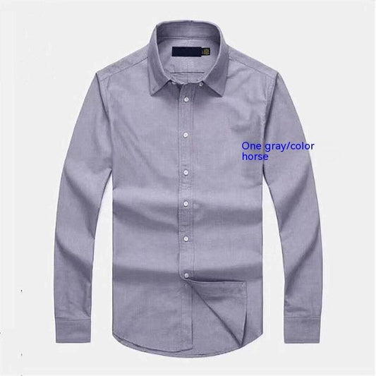 Men's Long-sleeved Shirt Spring And Autumn Business Casual - MYLUXURY LANE ENTERPRISE