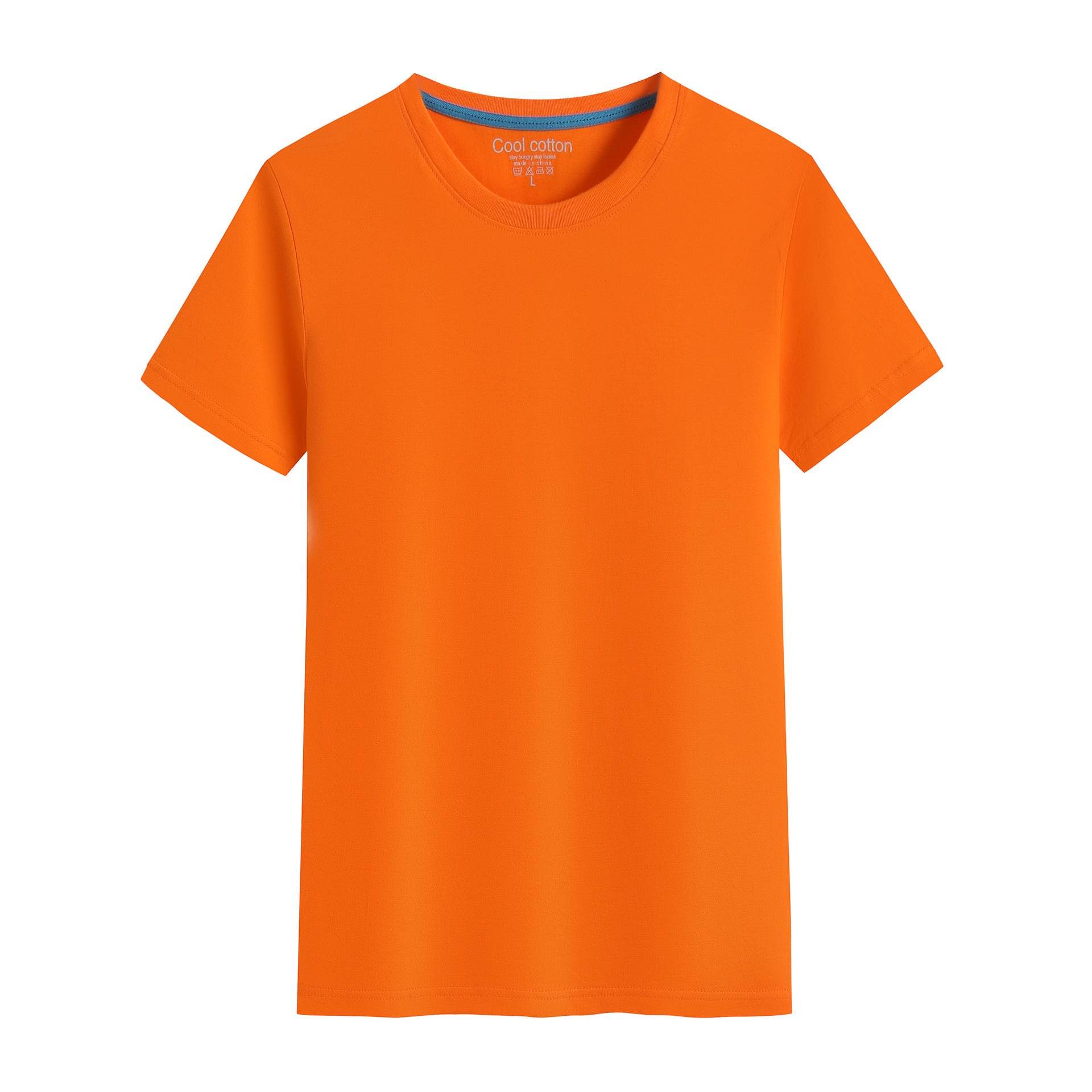 Cotton Blank With No Printed Patterns Round Neck Short T-shirt - MYLUXURY LANE ENTERPRISE