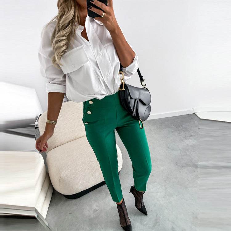 Casual Spring Clothing Suit Pants Women's Slim Fit - MYLUXURY LANE ENTERPRISE