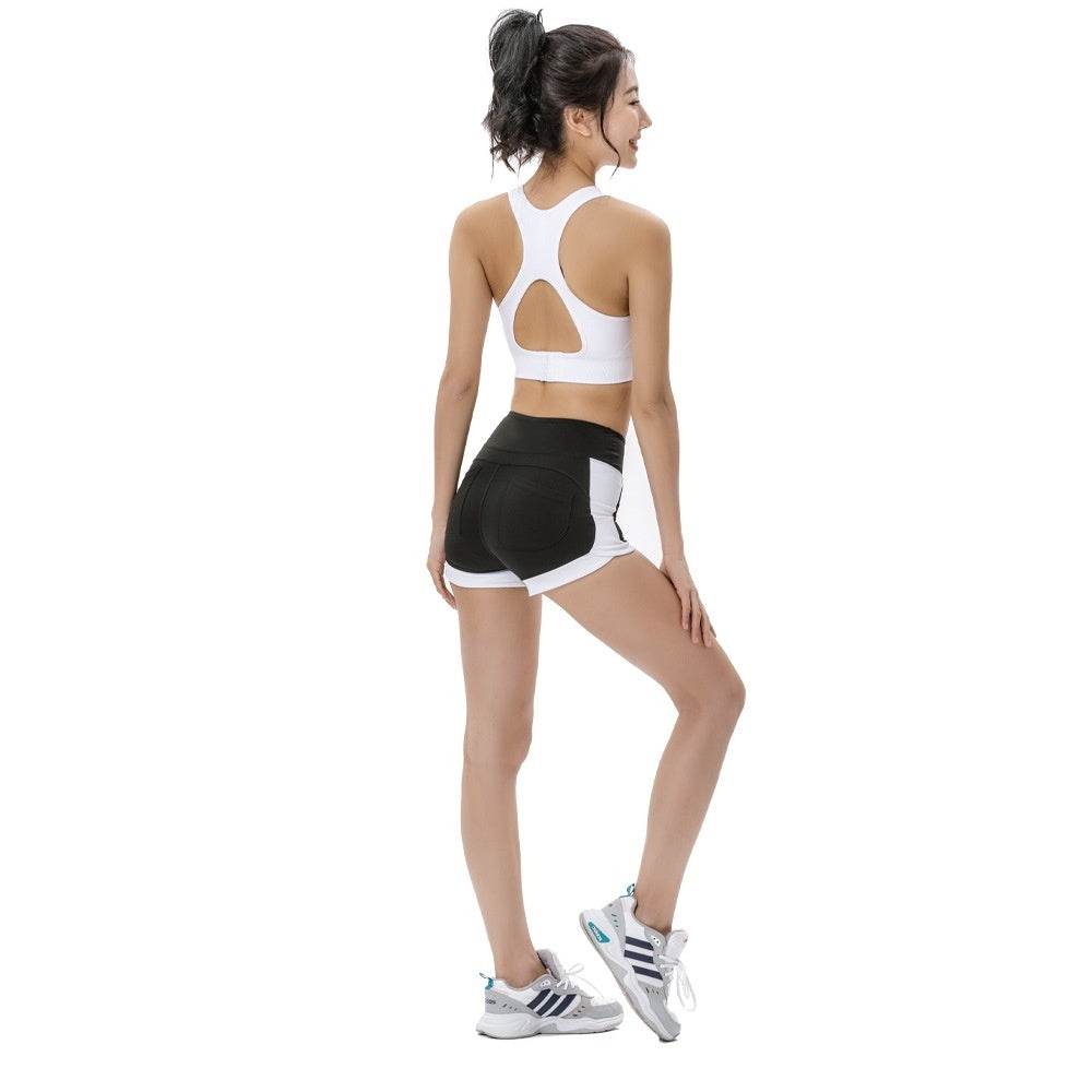 Sports And Fitness High Waisted Hip Lifting Quick Drying Shorts - MYLUXURY LANE ENTERPRISE