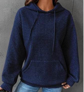 Women's Loose Casual Solid Color Long-sleeved Sweater - MYLUXURY LANE ENTERPRISE